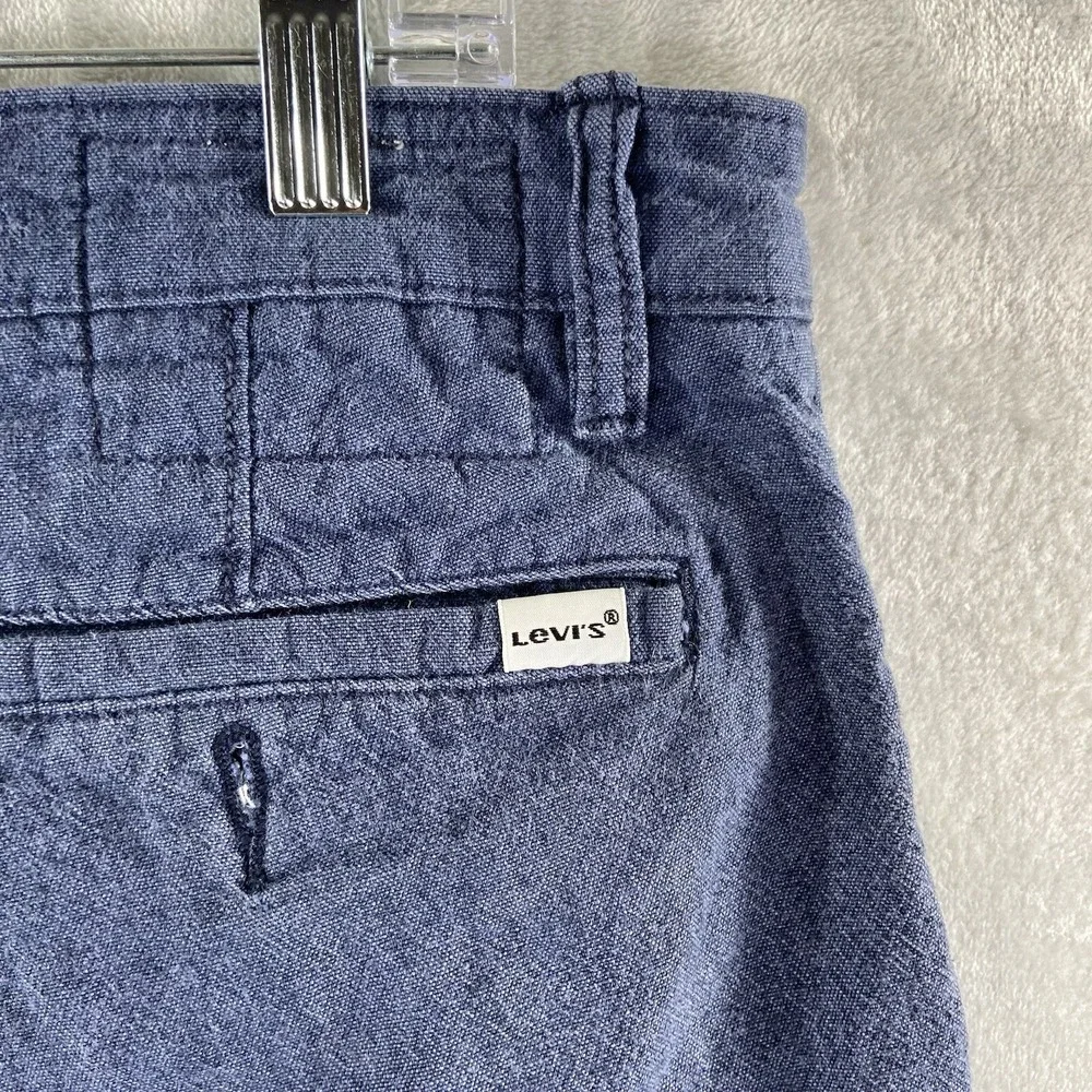 Levi's Jogger Pants Mens 36x27 Linen Blend Cotton Tapered Stretch Lightweight