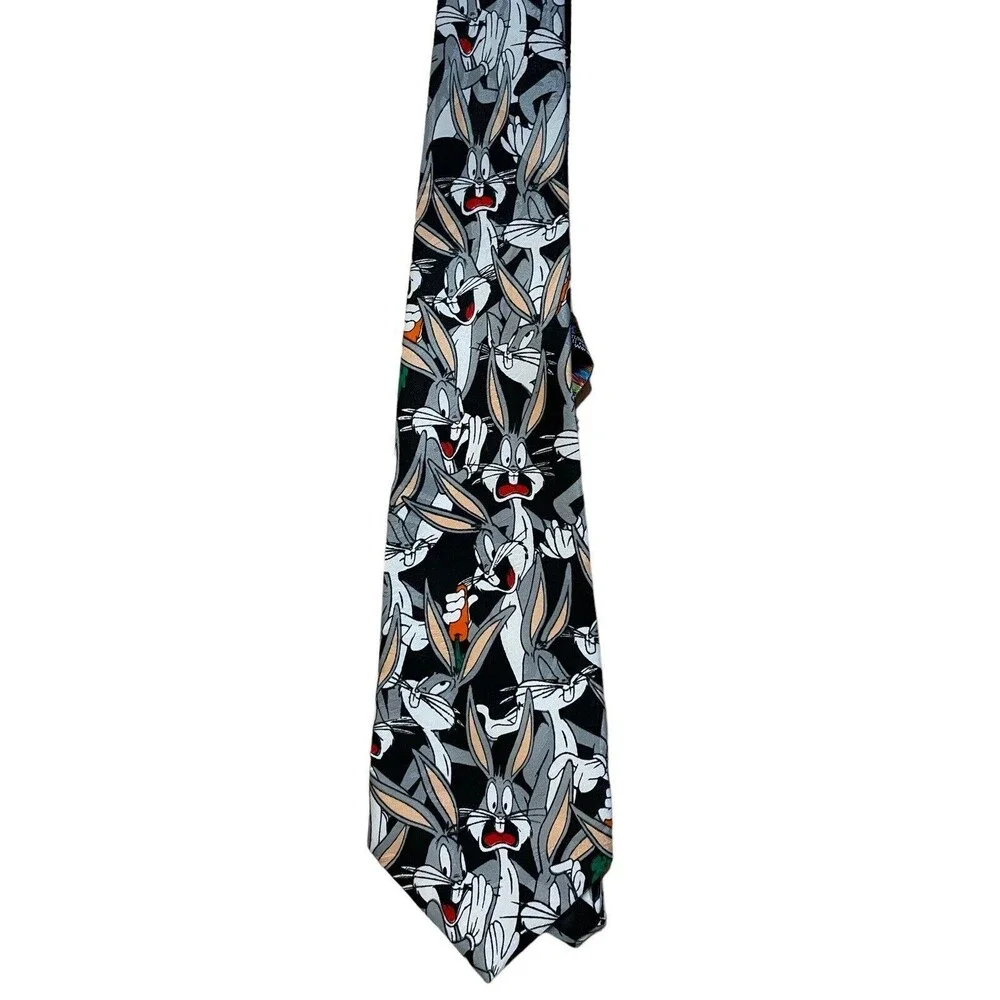 Vintage 1993 Looney Tunes Mania‎ Bugs Bunny Men’s Novelty Neck Tie