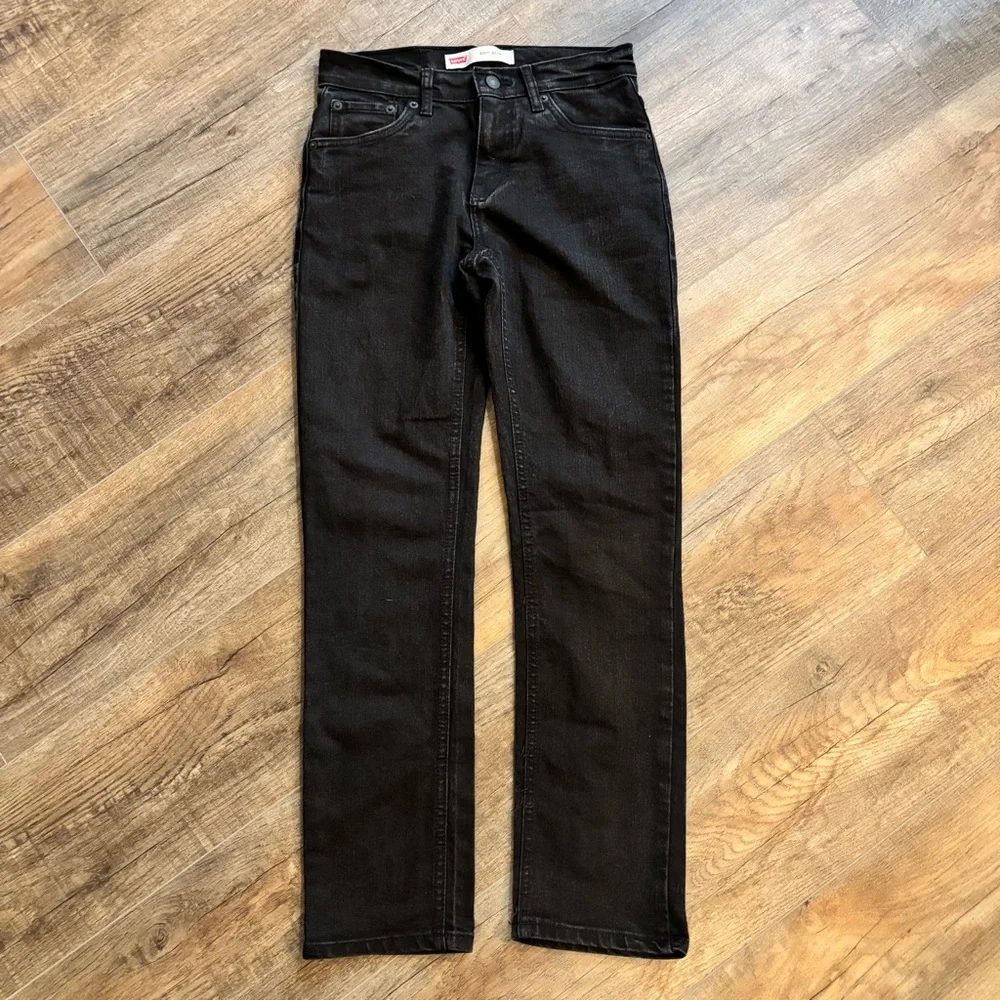 Levi's 511 Slim Kids Black Jeans Straight 14 Regular Boys or Girls Denim‎ Casual
