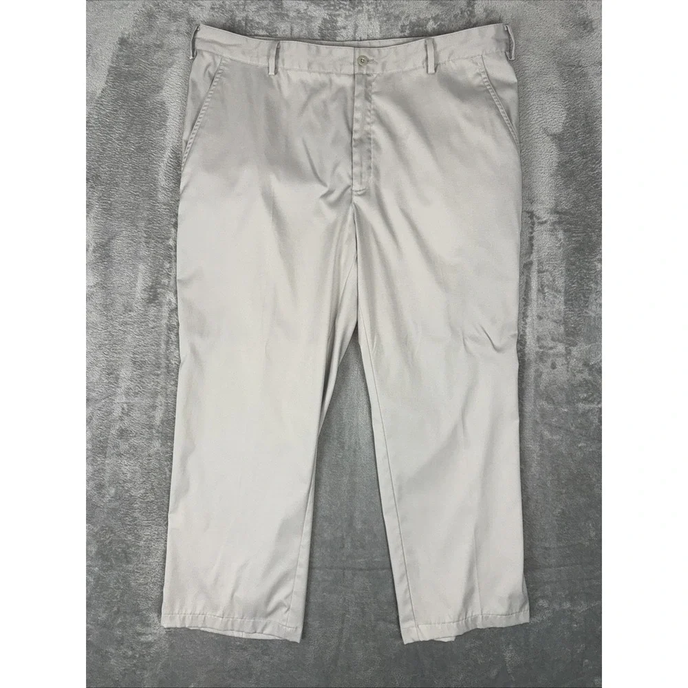 Nike Golf Pants Mens 38x30 Khaki Tan Beige‎ Dri Fit Slash Pocket