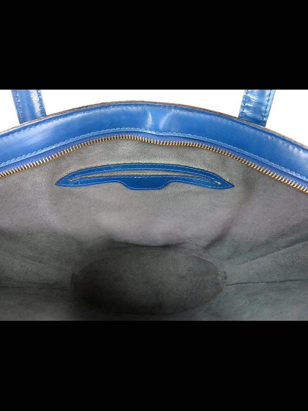 Louis Vuitton Blue Epi Leather Handbag