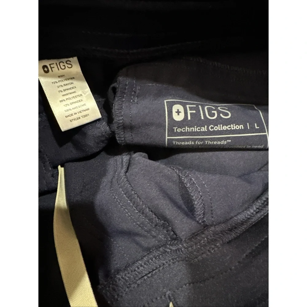 Figs Technical Collection‎ Men's Cargo Scrub Pants Style T2001 Blue size Large