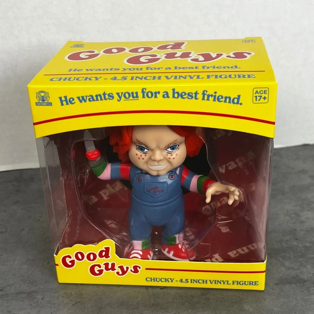 CultureFly Chucky Good Guys 4.5 Inch Vinyl Figure Childs Play Horror Collectible