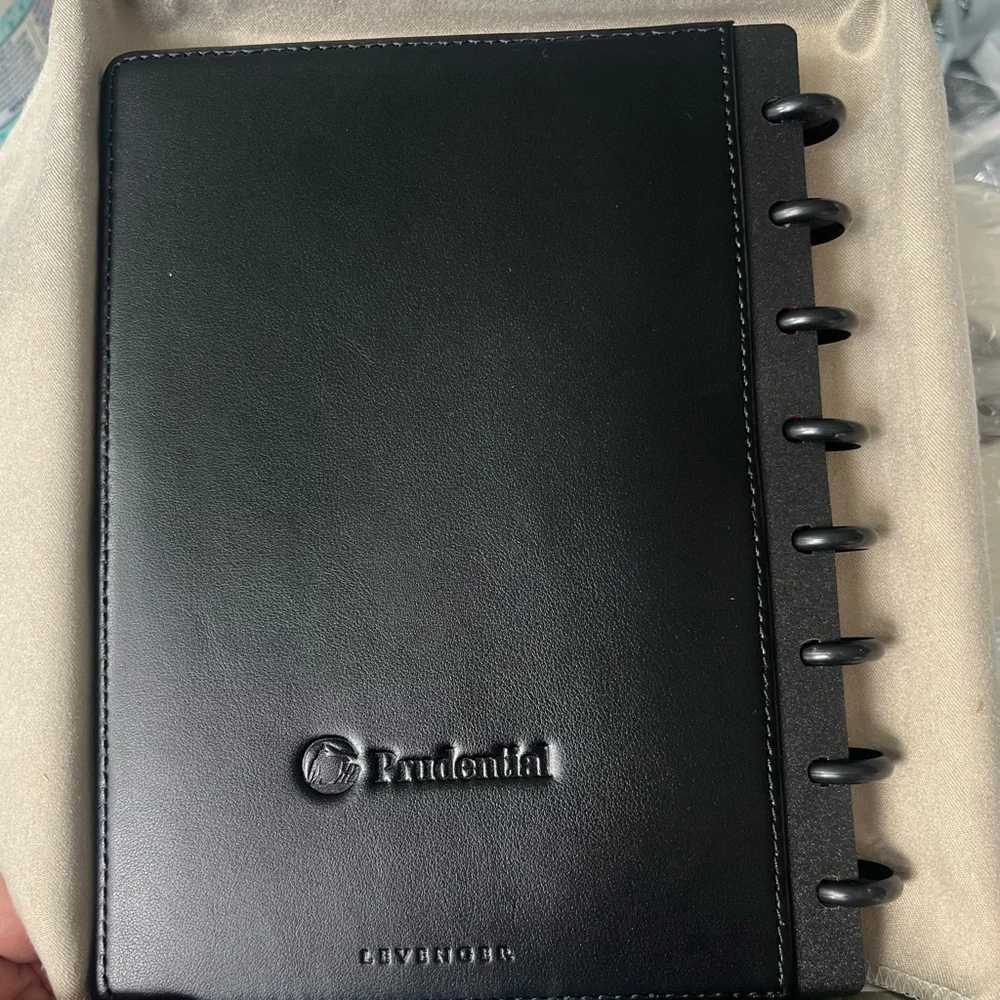 Levenger black leather