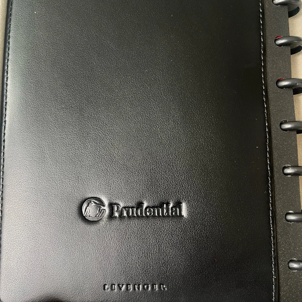 Levenger black leather
