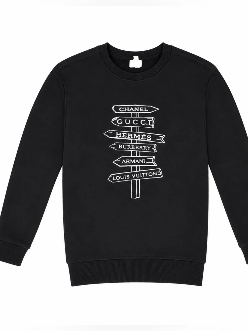 Kid’s Unisex Black Graphic Logo Sweatshirt -