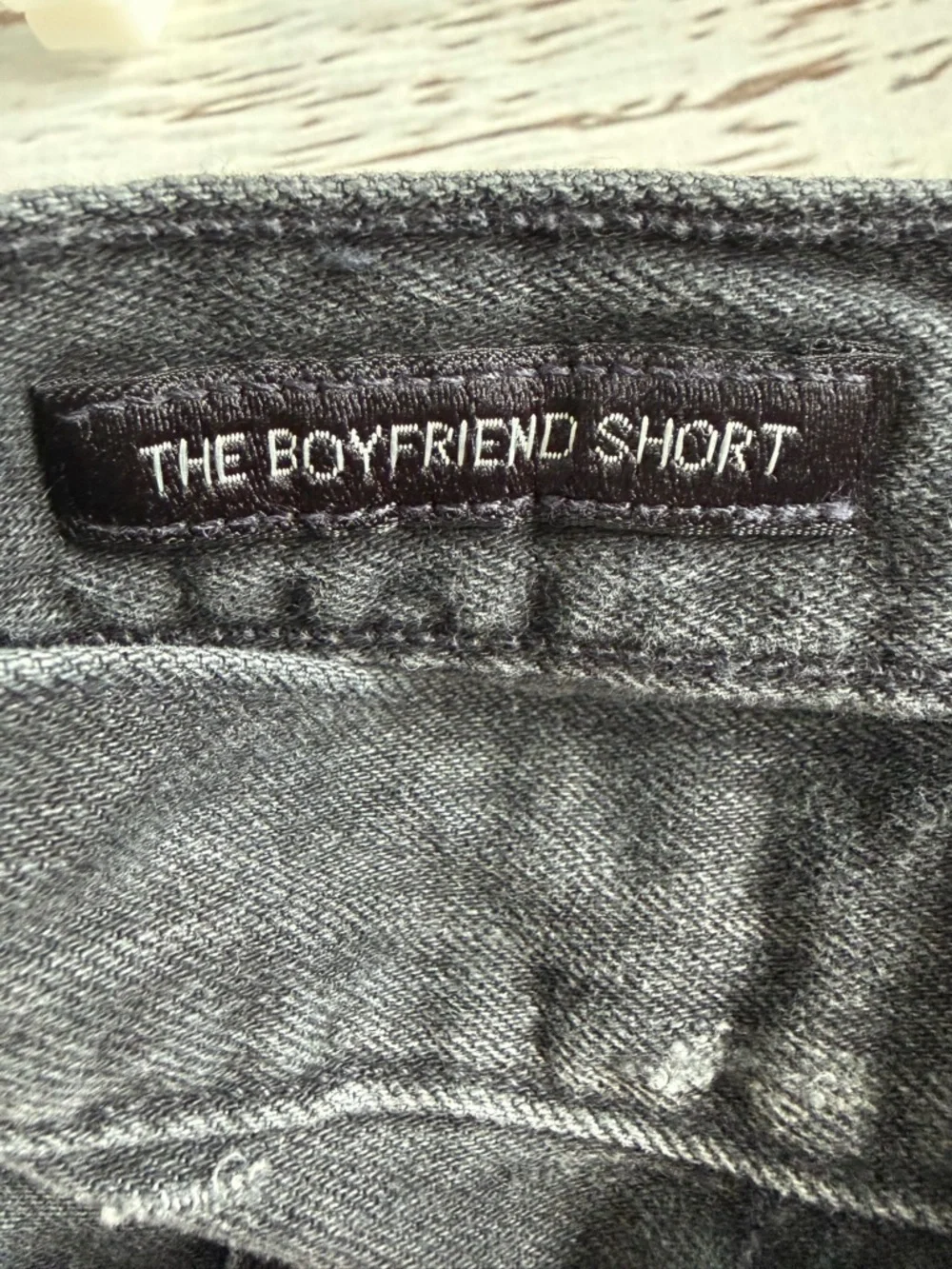 Lucky Brand The Boyfriend Short Black Distressed Denim Shorts