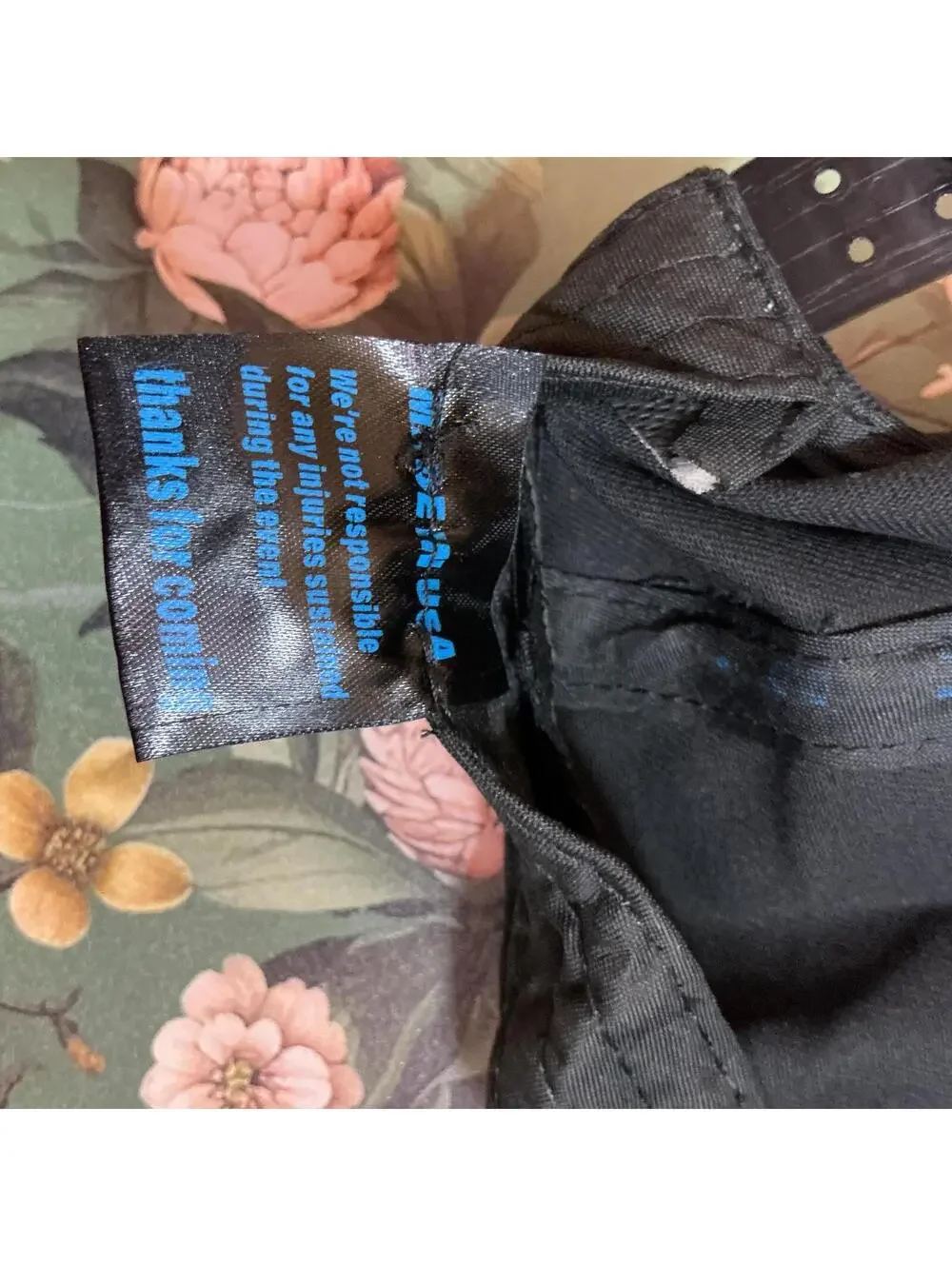 A$AP Rocky Injured Gen Tour Snapback Hat Motorcycle Brim