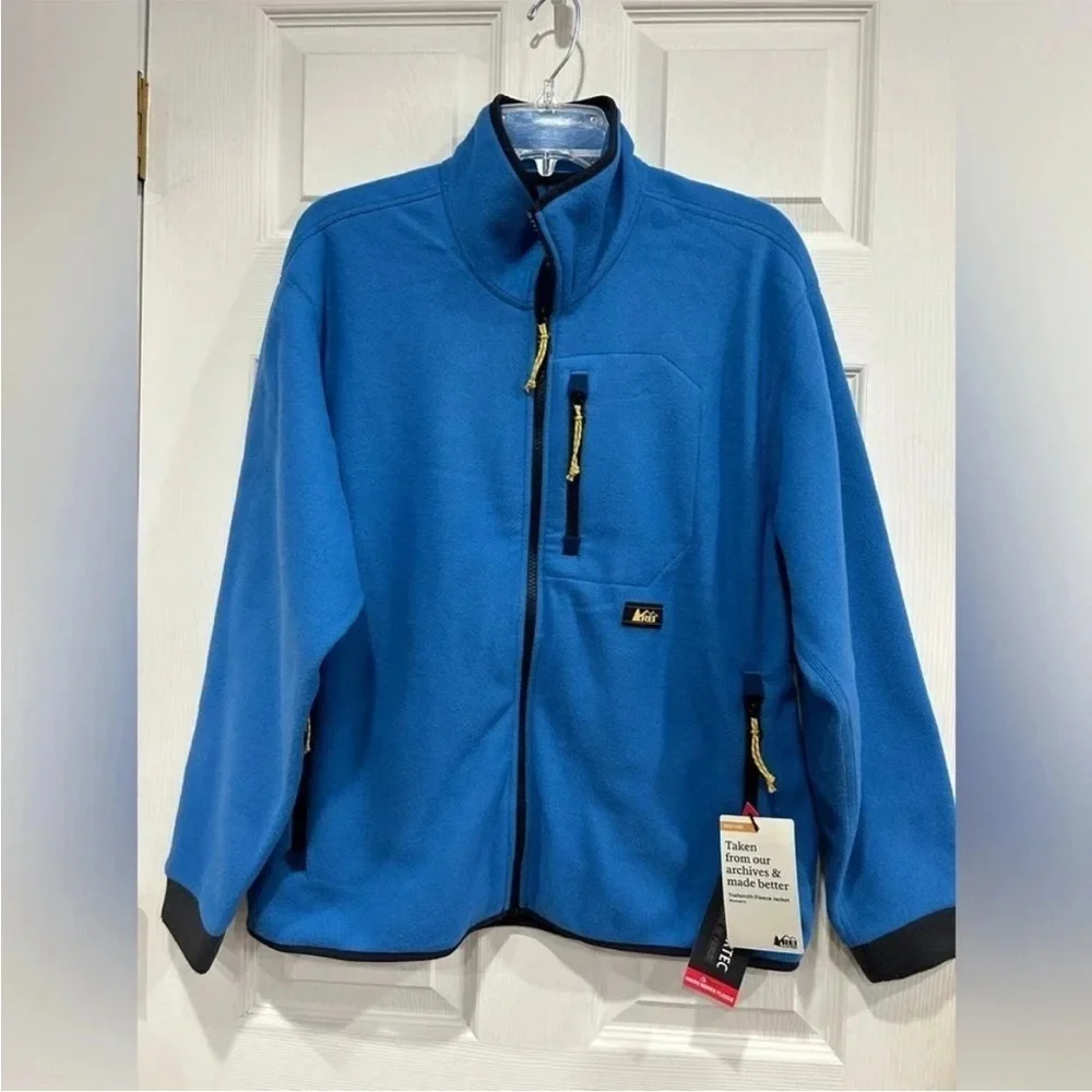 REI Women’s L Large Trailsmith Fleece Jacket NWT Horizon Blue Polartec
