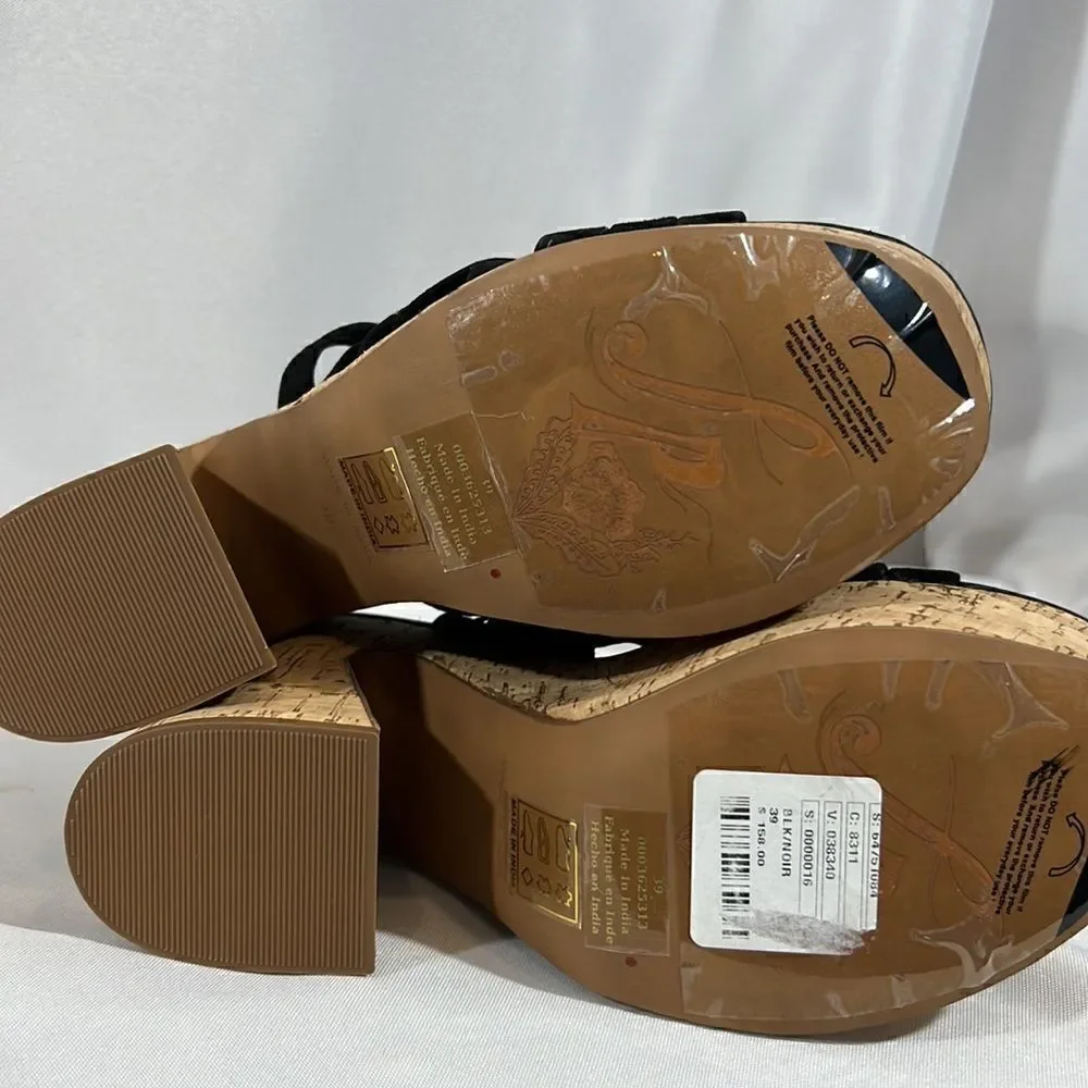 FREE PEOPLE LISBON PLATFORM MULES SIZE 39 NWT