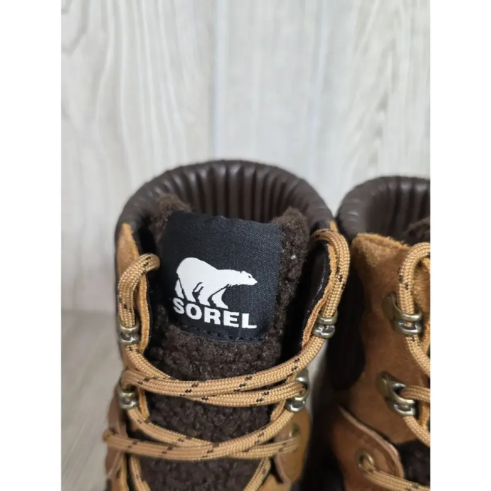 Sorel Brex Heel Cozy Lace Up Boots Womens Size 10