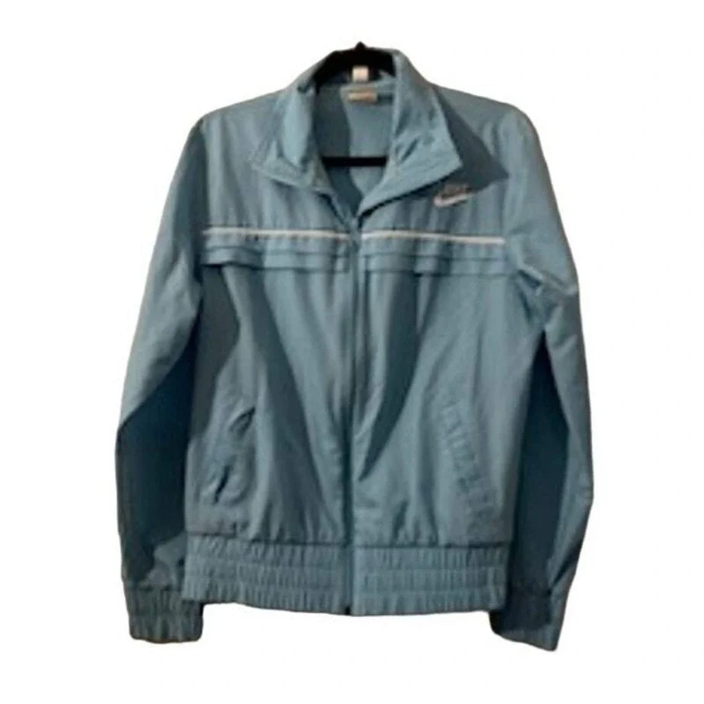 Vintage Nike Mens Sportswear Track Jacket‎ Full Zip Baby Blue Large