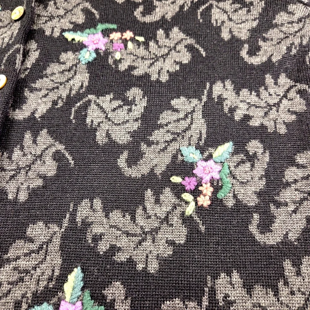 Talbots black floral