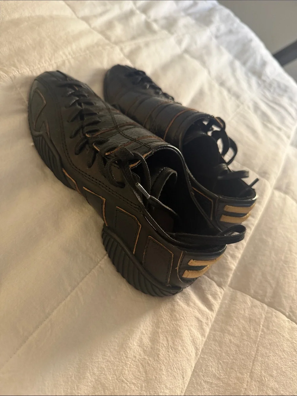 Miista black leather