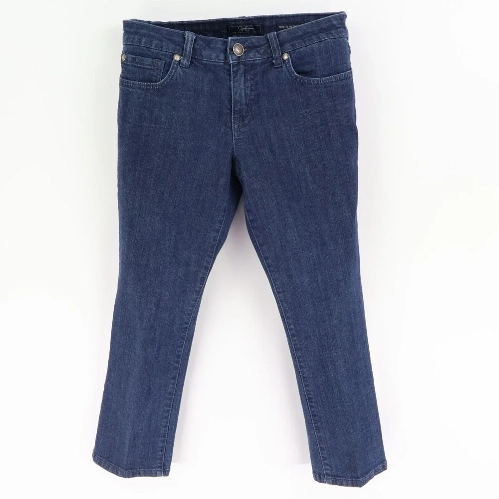 Jessica Simpson Jeans Roe Clam Digger Low Rise Womens Size 28 Blue STRETCH Denim
