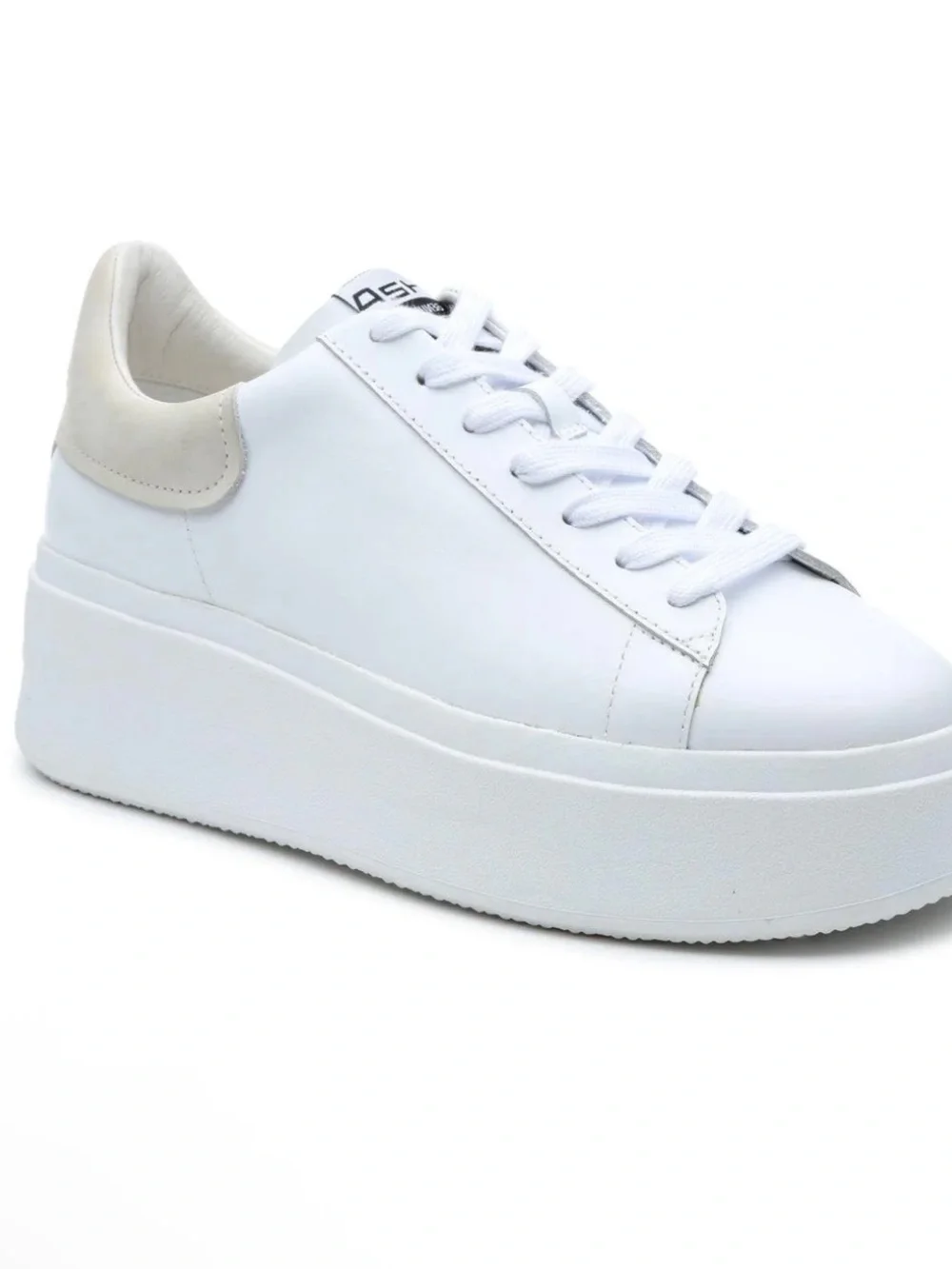 Ash Moby Strass Leather Sneaker Chunky Platform Women's White Size 41 / 10