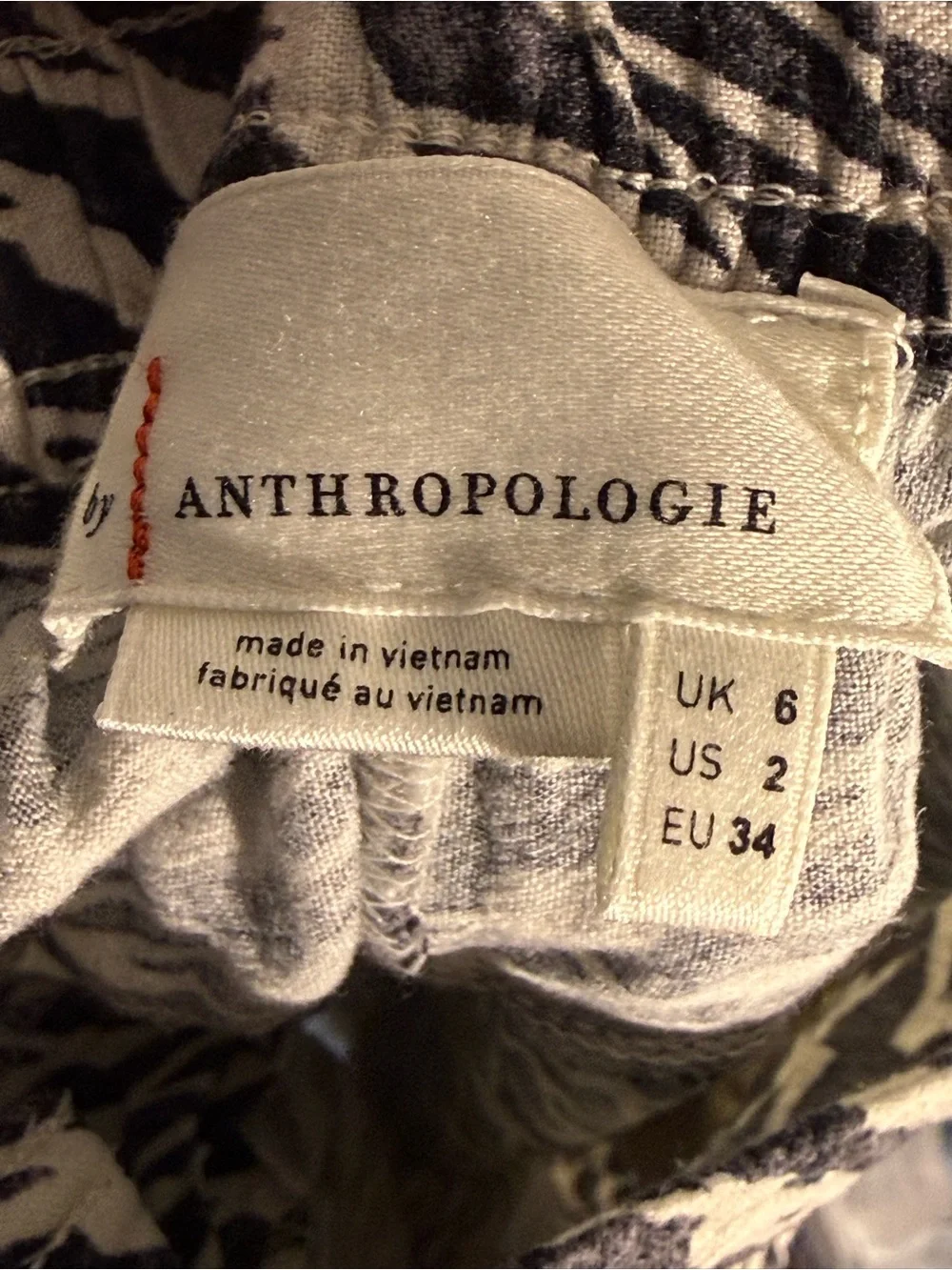 Anthropologie lightweight printed