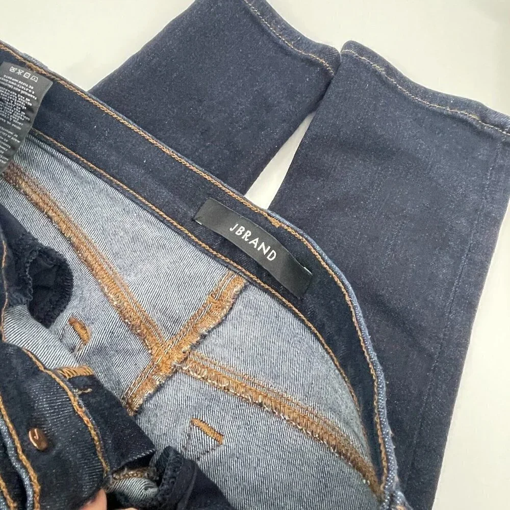 J Brand Womens Jeans 26 High Rise Skinny Denim Dark Blue Casual Stretchy Comfort