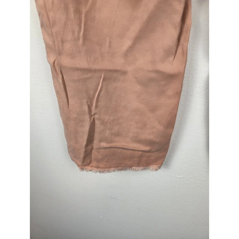 Hei Hei Dusty Pink Cargo Cropped‎ Pants Distressed Frayed Hem Size 32