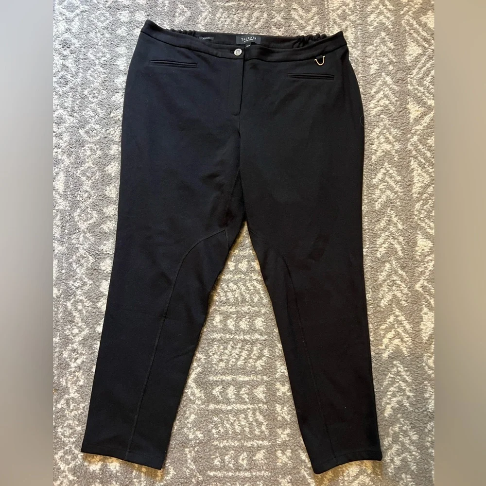 Talbots women’s riding dalton Black Dress Pants size 16P (M107)