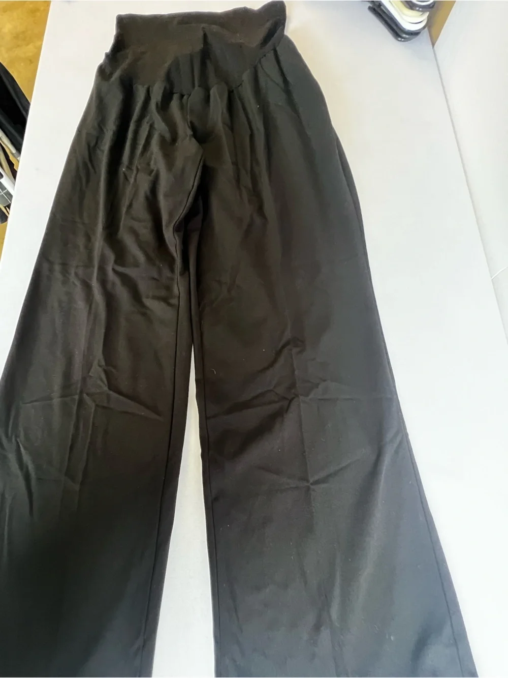 MOTHERHOOD MATERNITY BOOT CUT PLUS PANTS IN BLACK  FULL PANEL STRETCH  SIZE 1X