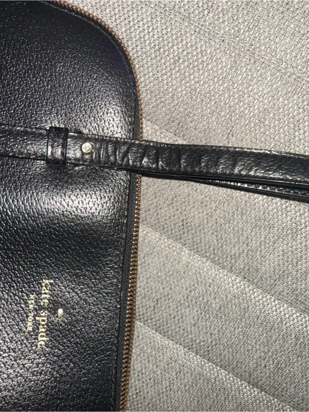 kate spade Black Leather Dome Shoulder Bag