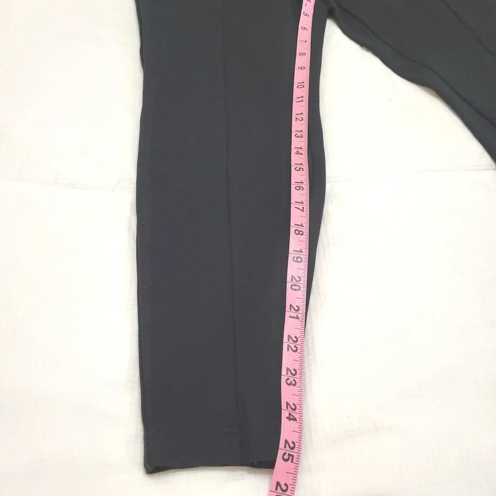 A New Day Black Pull On Ankle Zippers Skinny Ankle Crop Pants XL Career Office