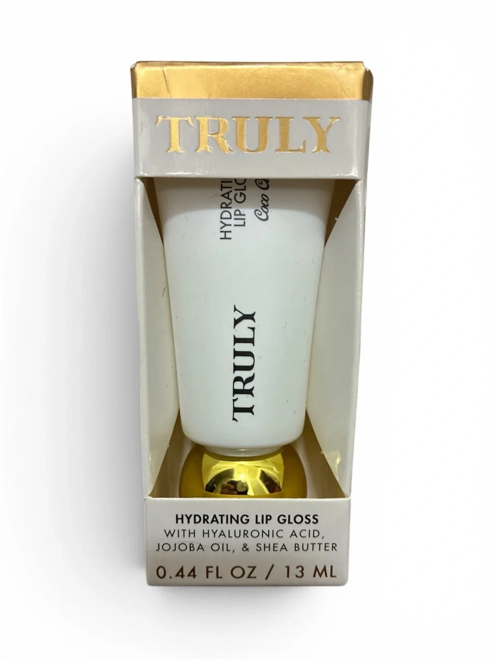 Truly Beauty Coco Cloud Hydrating Lip Gloss Clear Silver Shimmer 0.44 oz