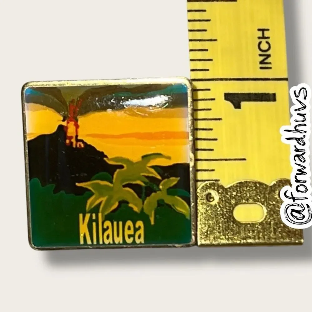 Bundle Sale 3 for $15 | Kilauea Volcano Souvenir Pin – Hawaii Landmark
