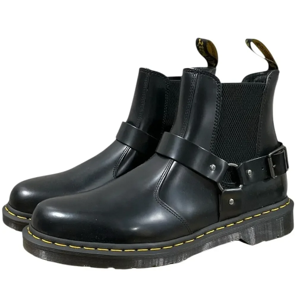 Dr. Martens Men’s Wilcox Smooth Leather Buckle Boots EUR 47 Size 13 NEW