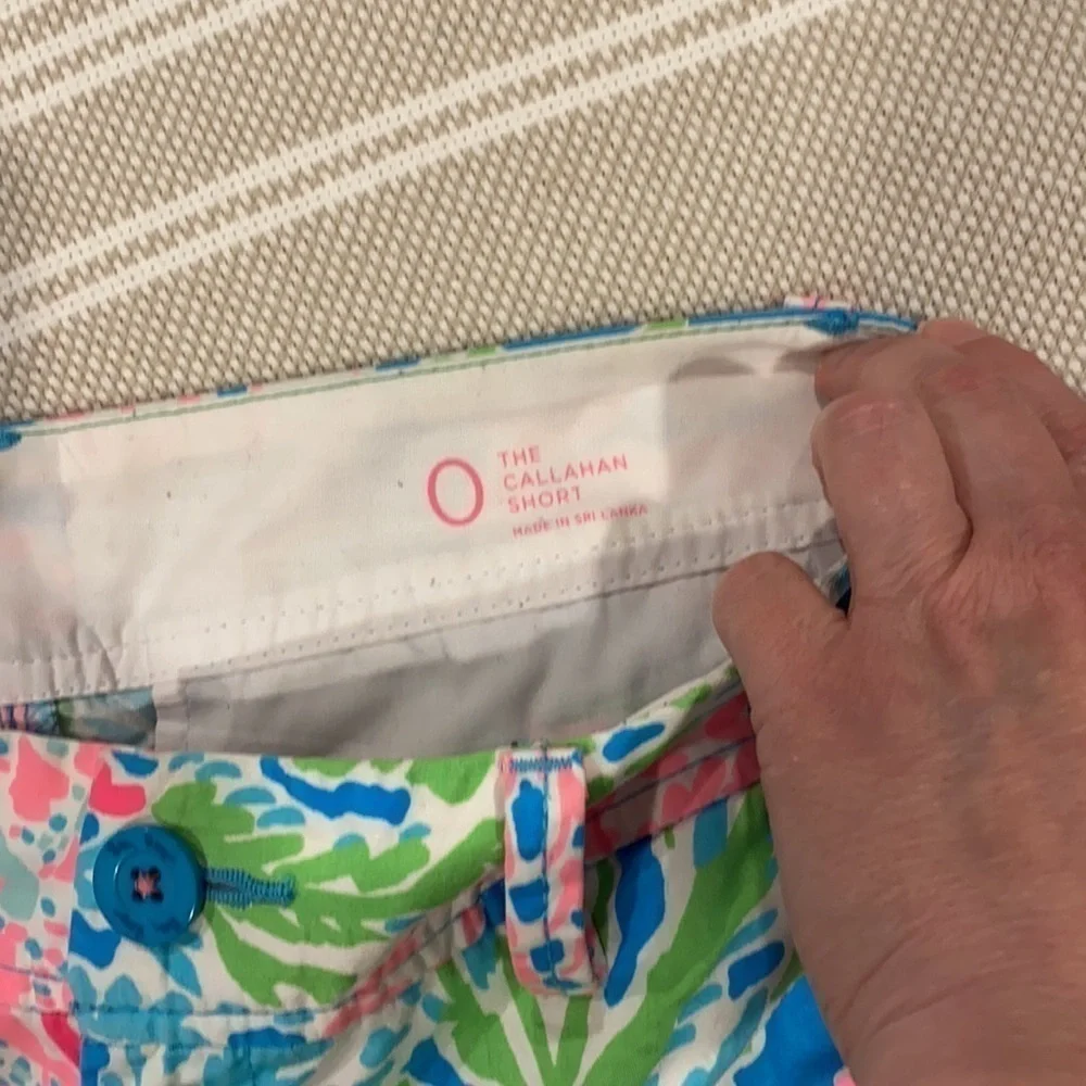Lilly Pulitzer coral used green