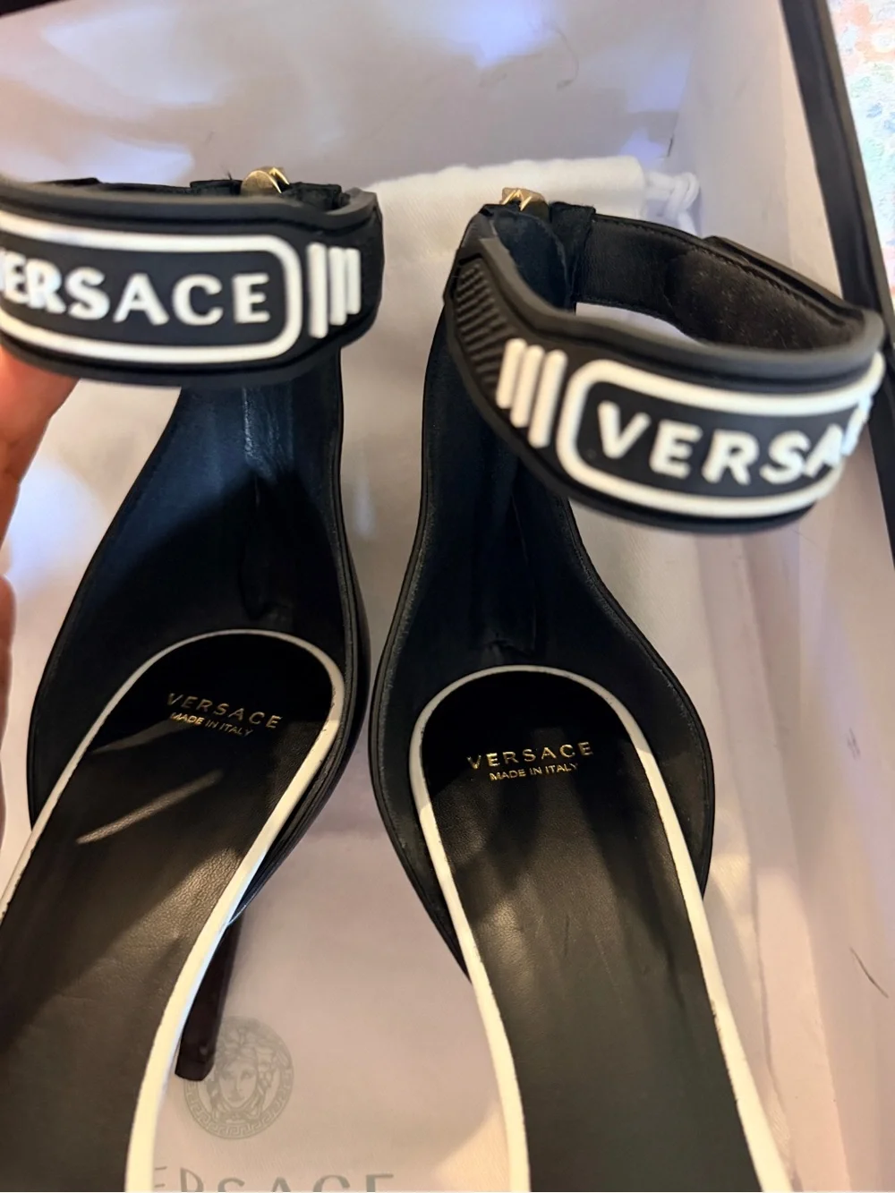 Versace box ankle