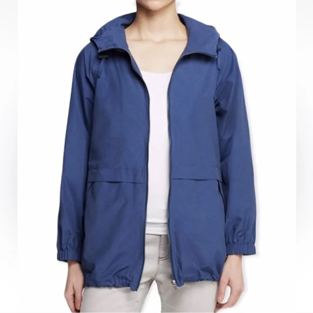 Eileen Fisher Weather Resistant Lightweight Blue Jacket