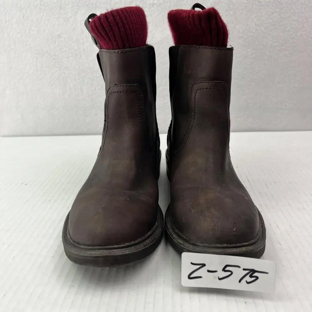 Tommy Hilfiger Boots Womens  6.5 Brown Ankle Boots slip-on sock
