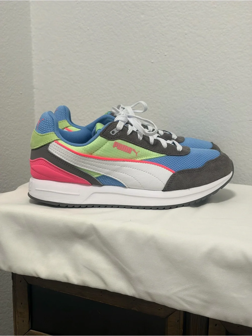 Puma NEW Women’s City Rider Marble Colorway Mesh Suede Multicolor Sneaker - 8.5