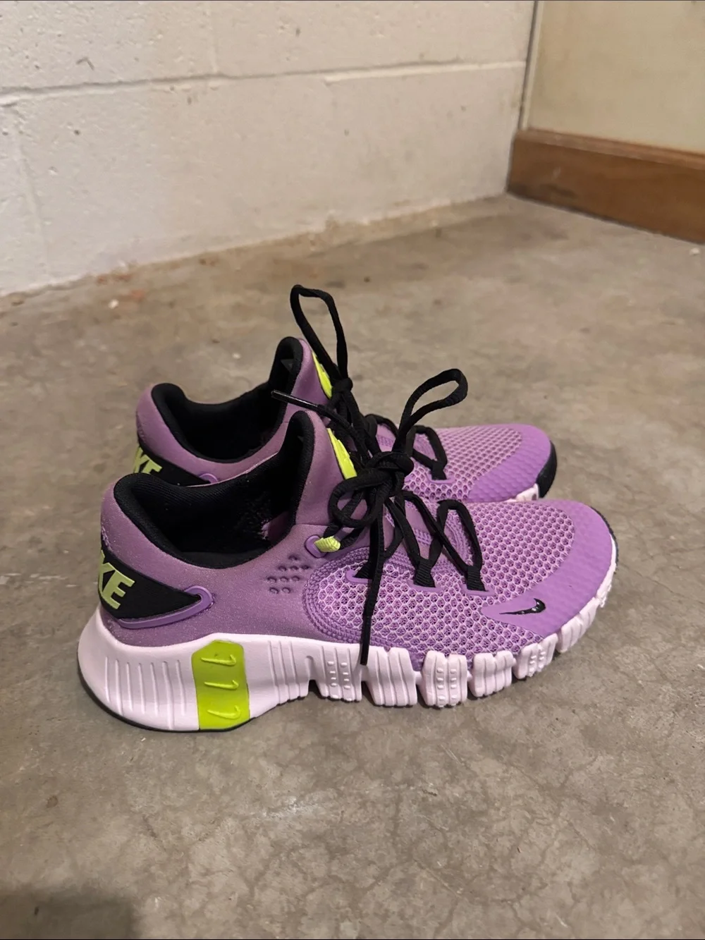 Nike Purple and Lime Green Lightweight Sneakers