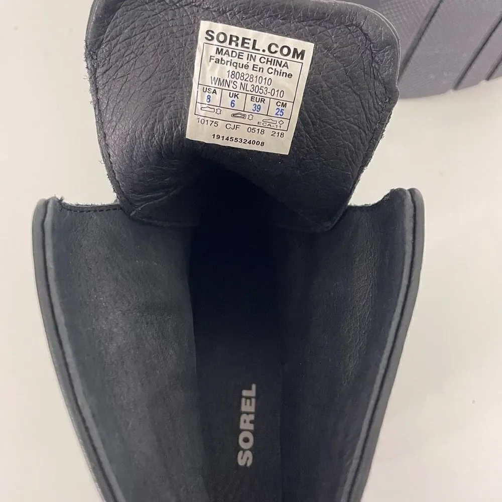 Sorel black booties