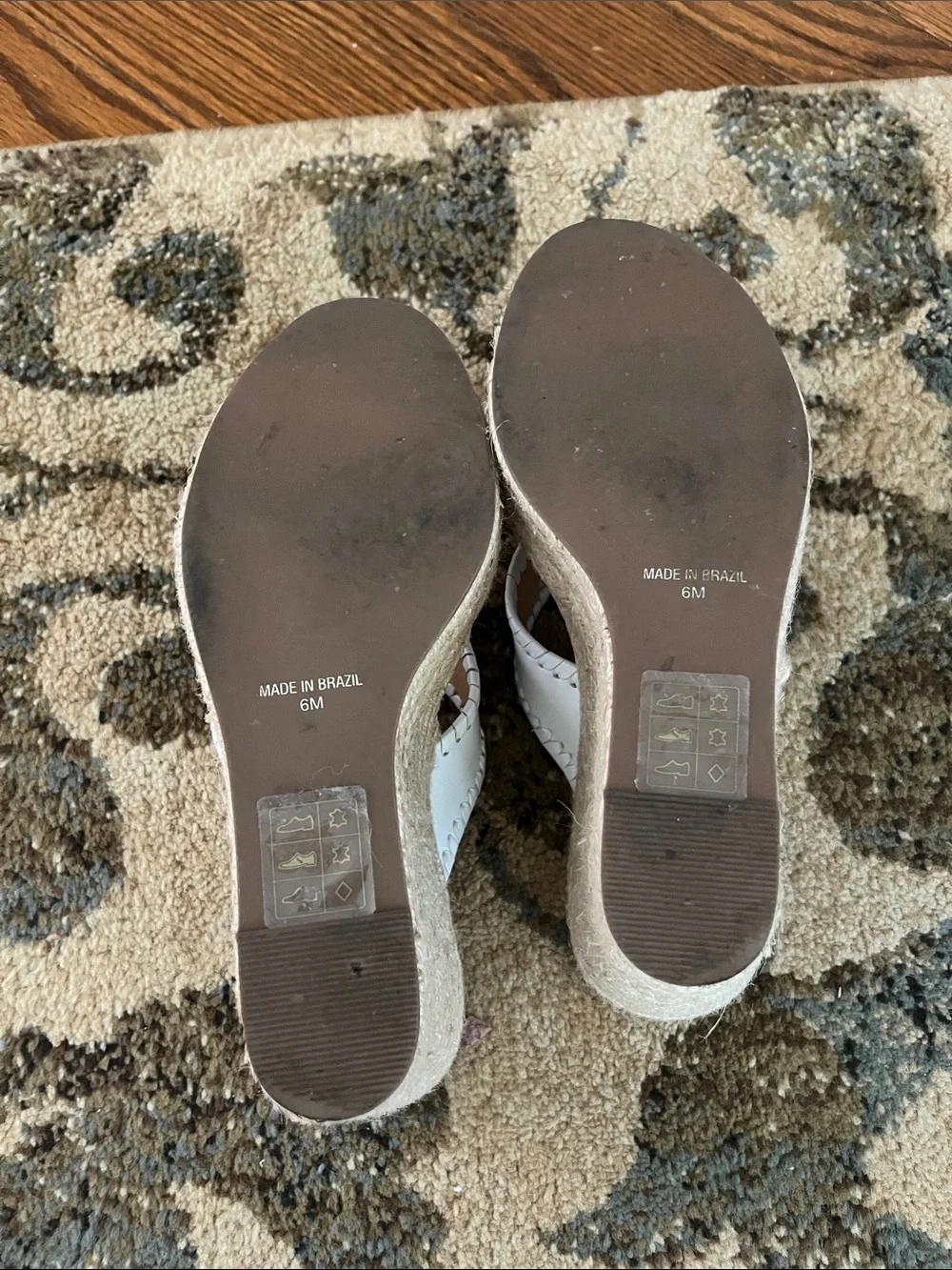 White Espadrille Wedge Sandals - Women