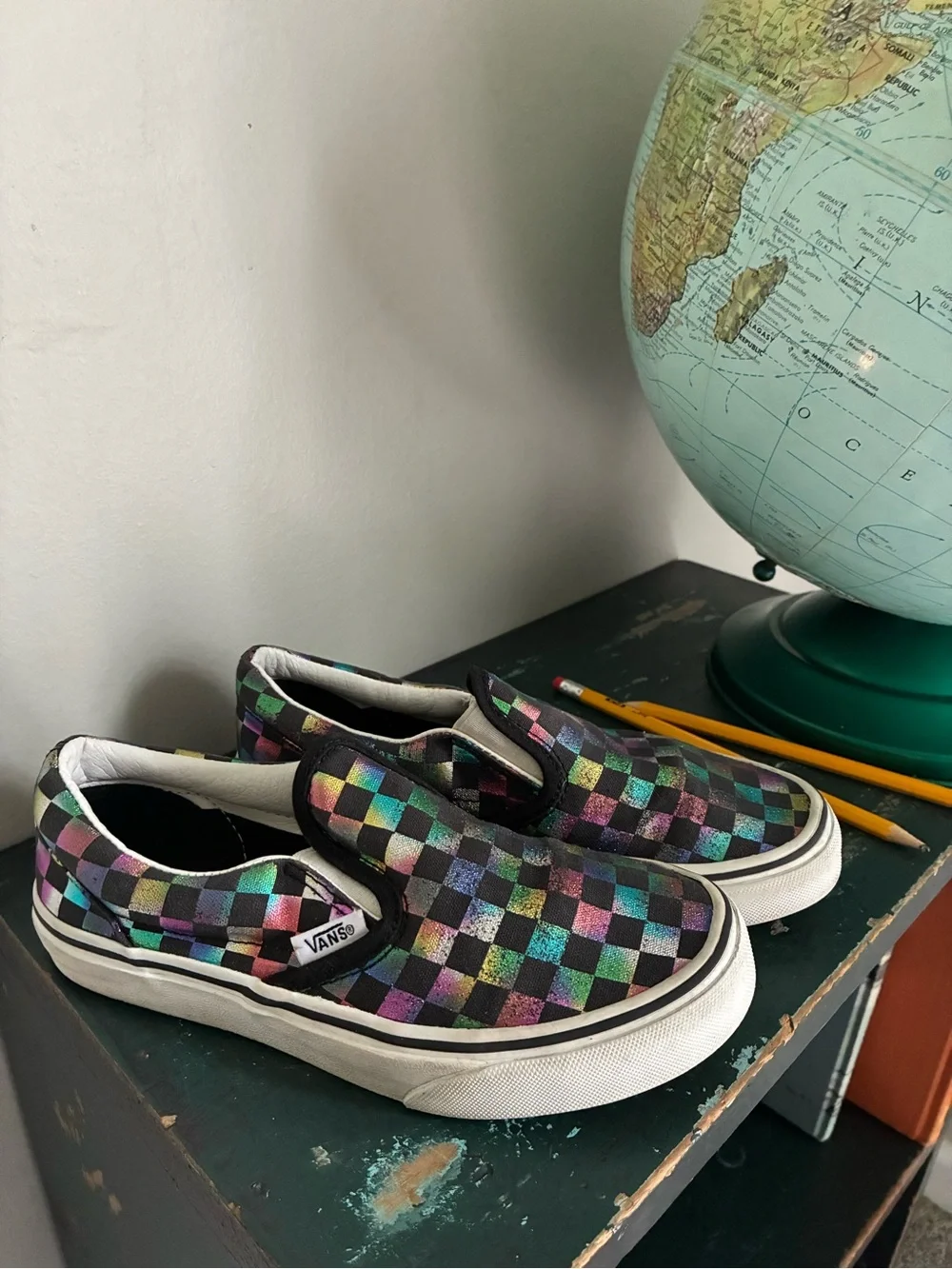 Vans iridescent rainbow