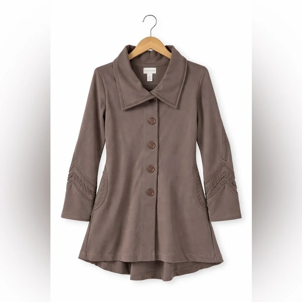 Soft Surroundings Tallulah Embroidered Jacket XS