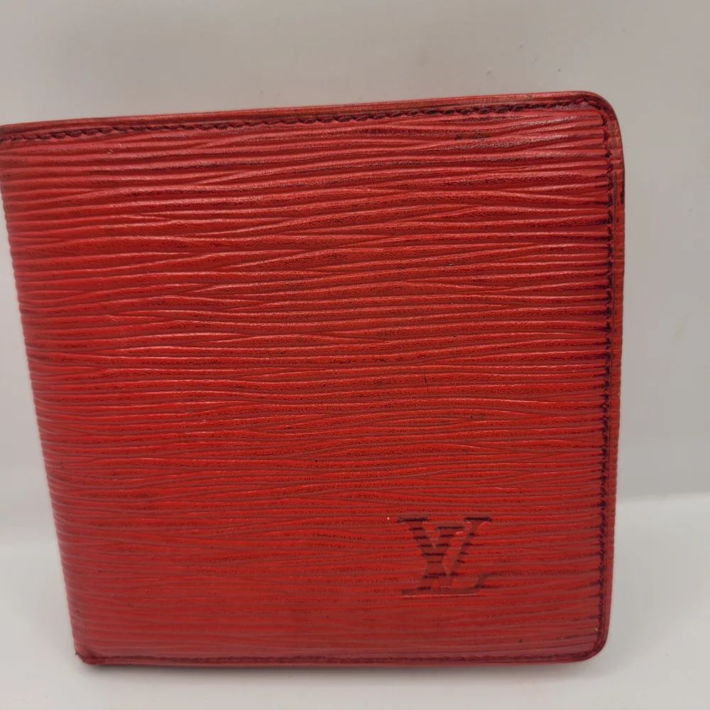 Louis Vuitton Red Textured Wallet