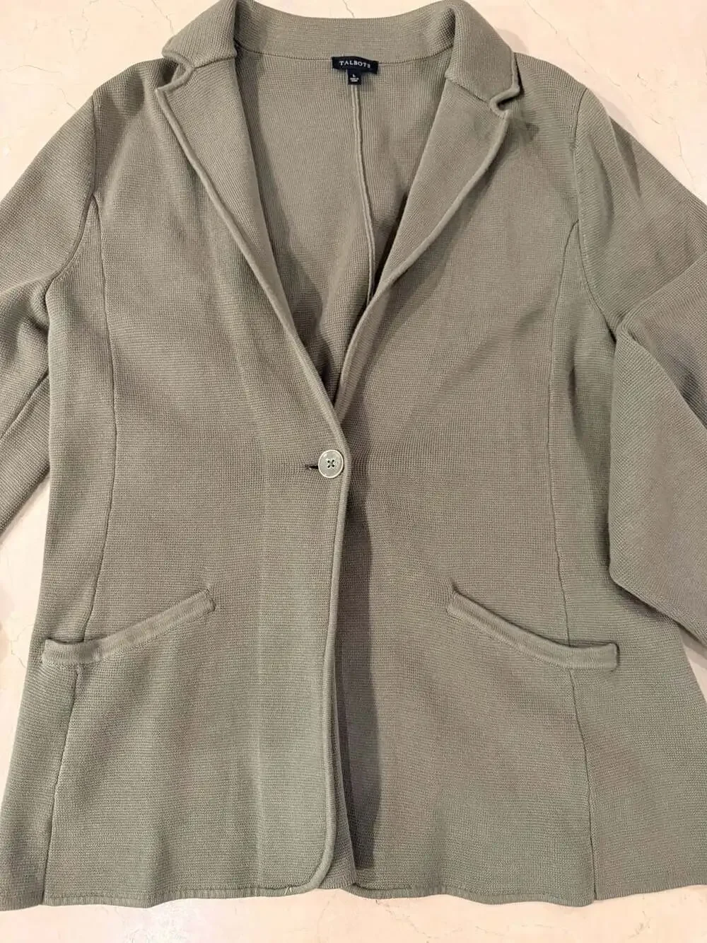 Talbots knit blazer