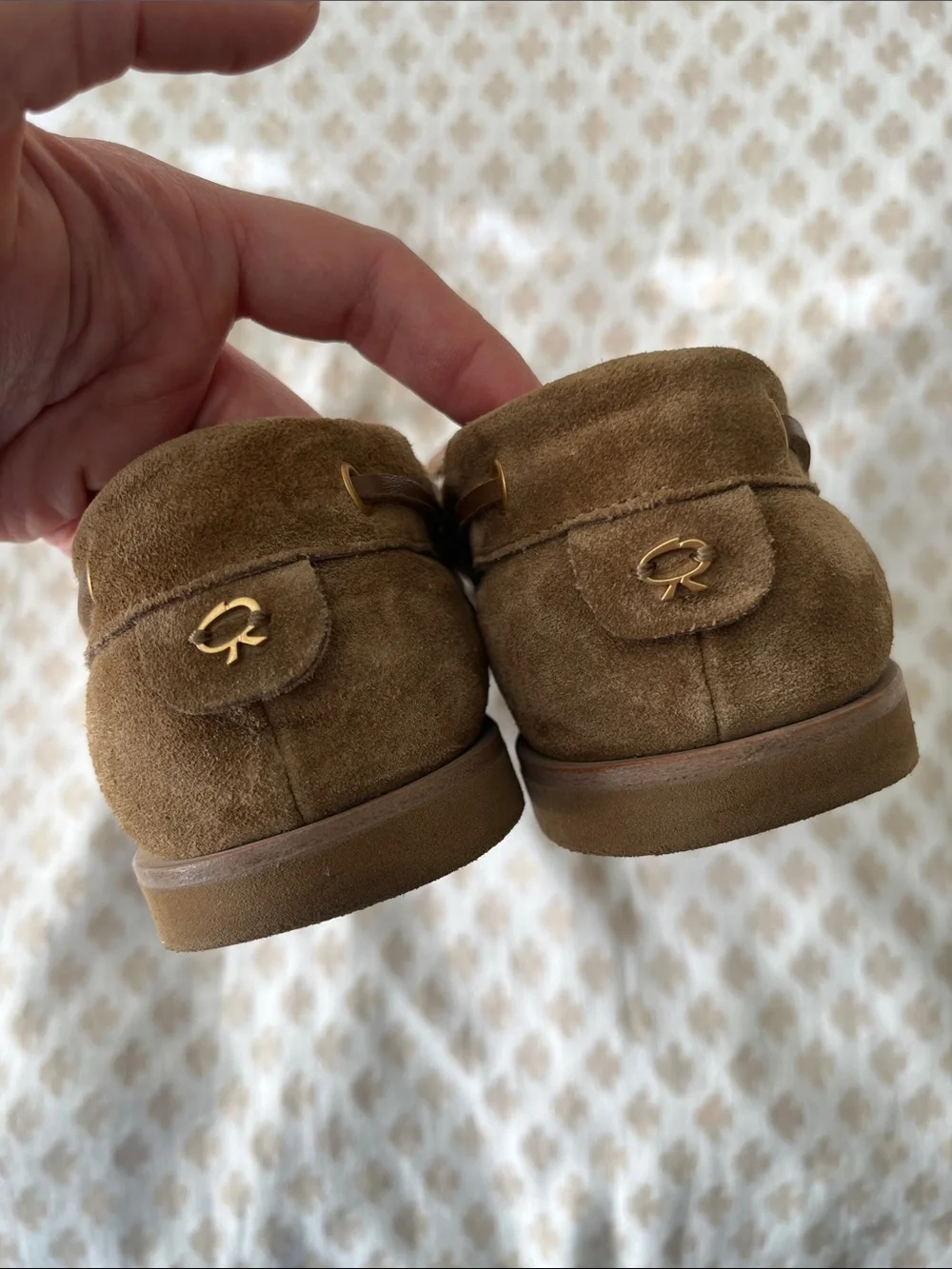 Gianvito Rossi Vandée suede boat shoes loafers - Beige 38