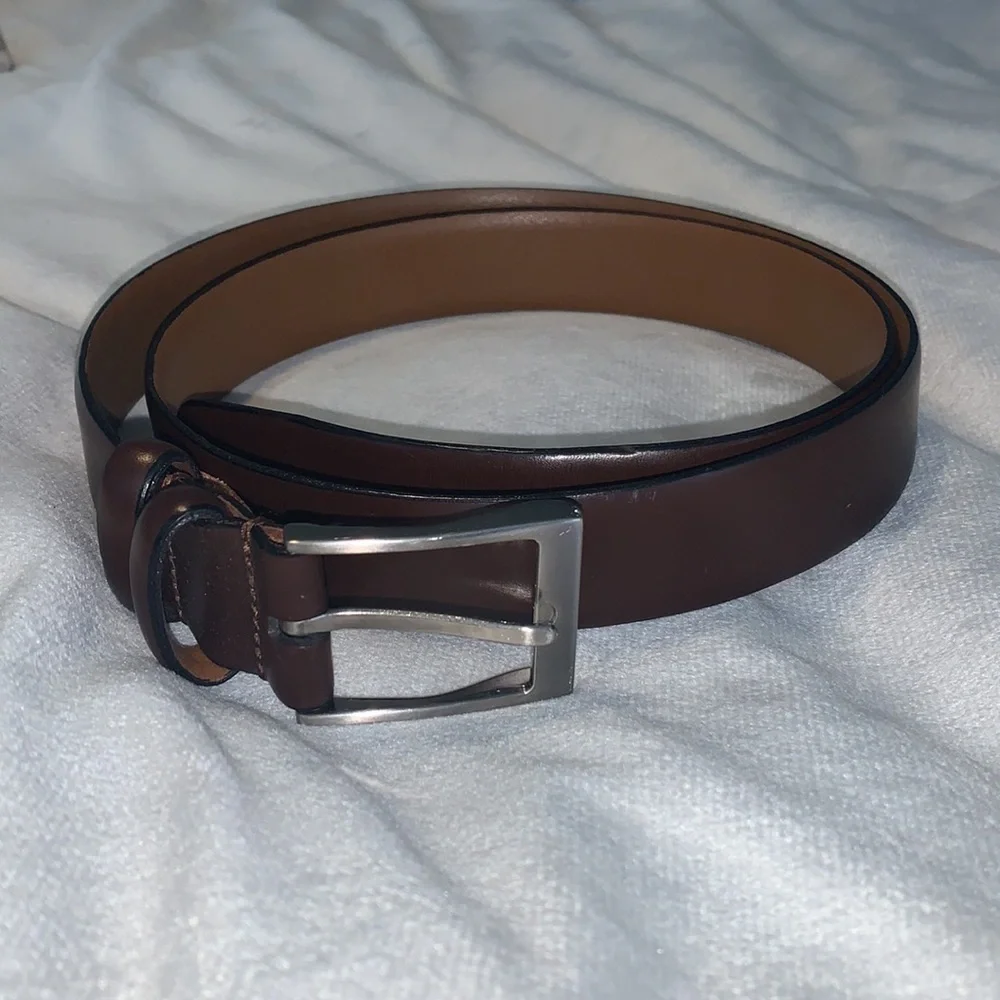 the mens warehouse leather brown