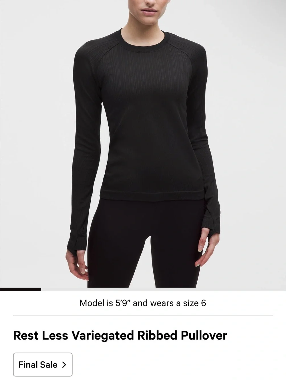 lululemon athletica sleek black
