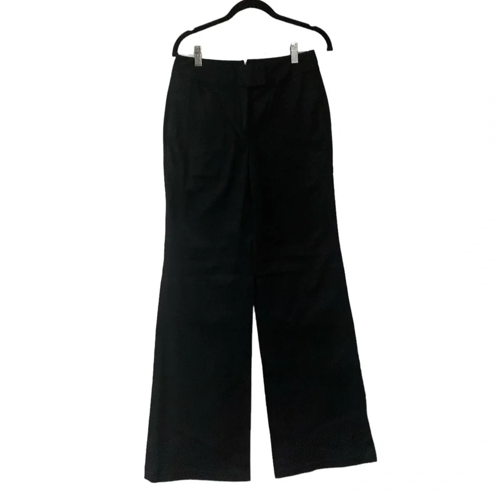 Adam lippes pants black trousers wide‎ leg NEW size 2