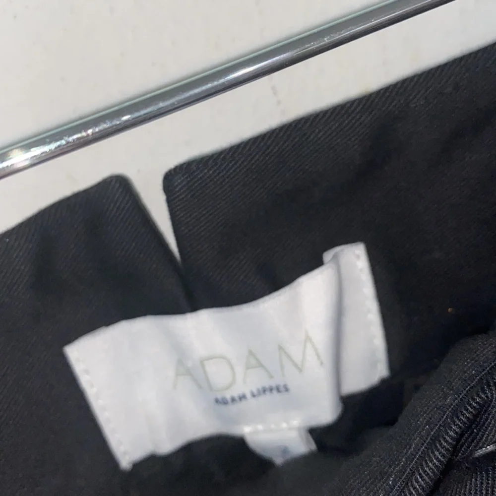 Adam lippes pants black trousers wide‎ leg NEW size 2