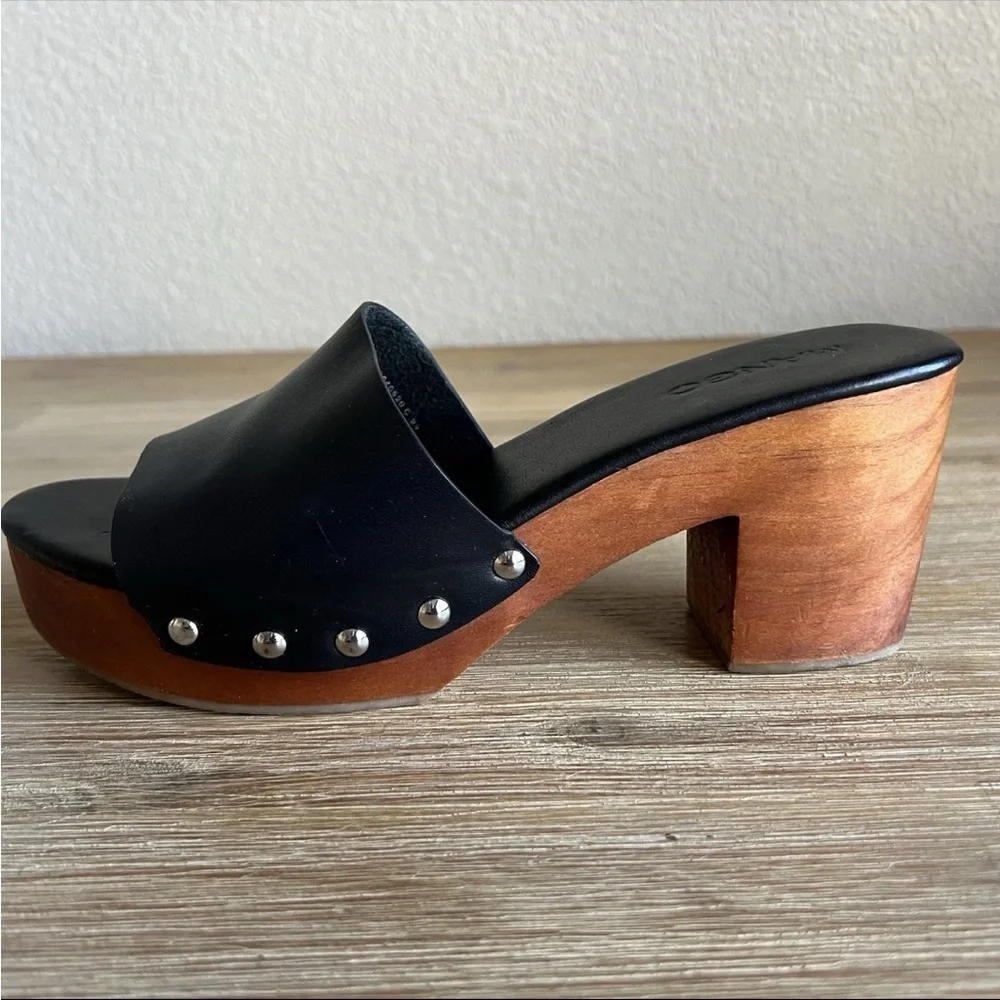 Mango block heel