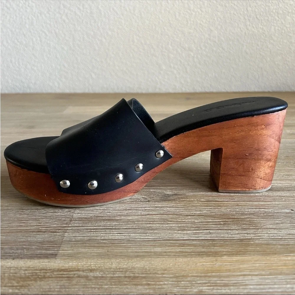 Mango block heel