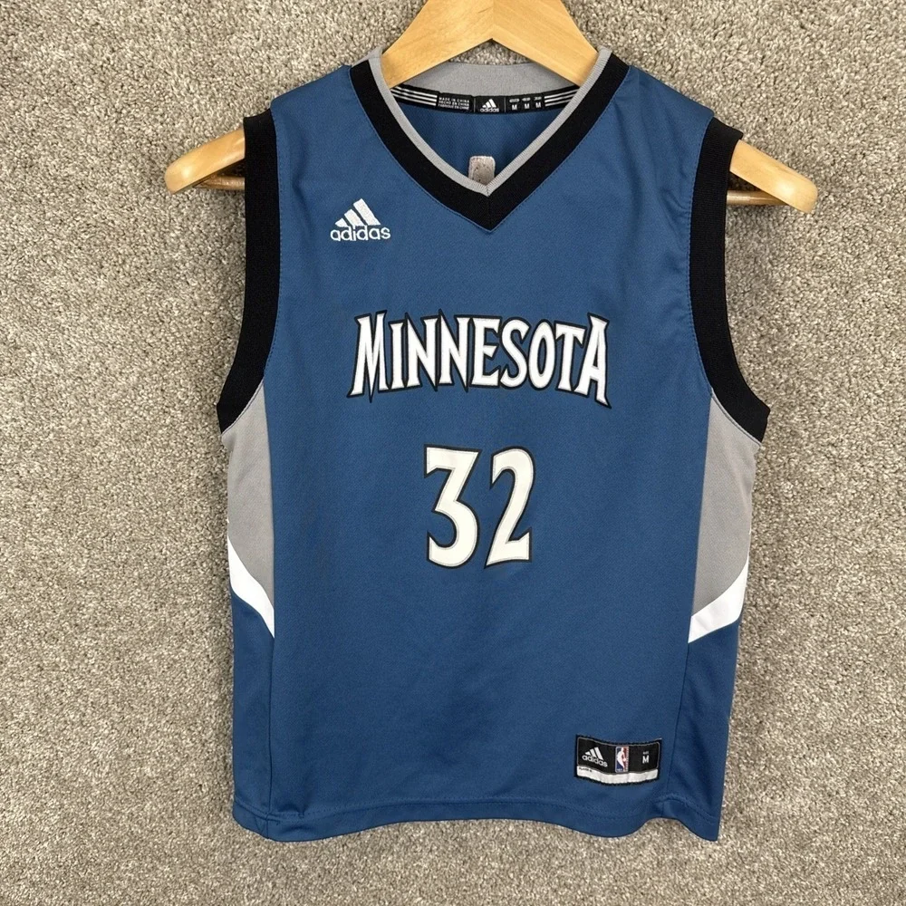 Adidas Minnesota Timberwolves Karl-Anthony Towns 32 Jersey Blue Youth Medium